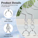Earring Hooks 50 PCS/25 Pairs, Stainless Steel Ear Wires Fish Hooks — 3
