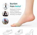 Promifun Bunion Pain Relief Pads to Wear with Shoes - 24 ct Bunion Cushion - Moleskin Protect Feet for Men and Women - Water-Resistant Self-Stick Adhesive (Multi-Size) | 24 Count ( Multi-size) | Beige — 5