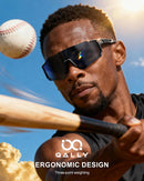 Polarized Sports Sunglasses for Men Women, UV400 Protection Mens Sunglasses Wrap Around Sun Glasses for Cycling Running — 2