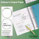 KOKUYO Spiral Notebooks, 3 Pack 10-1/2" x 8" Lined Notebook College Ruled | Pink, Sky Blue, Green — 3