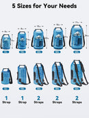 HEETA Dry Bag Waterproof Backpack with Phone Case 5L | Blue — 2