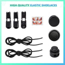 AIXMEET 1 Pair / 5 pairs No Tie Shoe Laces for adults, Elastic Shoe laces,shoelaces tieless, no tie shoelace for kids | Black — 2