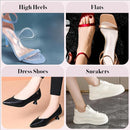 2 Pairs 3/4 Gel High Heel Insoles and 2 Pairs Heel Grips, Self-Adhesive Arch Support. Relieves Foot Pain, Fits Pumps, Sandals, Dress Shoes, Flats, Sneakers (Black, Women's 5-9) - Black | Women's 5-9 — 7
