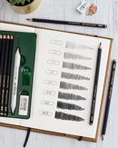 Faber-Castell 3 Count Pitt Graphite Matte Tin - HB, 2B, 4B - Matte Black Graphite Pencils | 1 Count (Pack of 1) | 5-piece HB, 2B, 4B — 4
