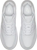 Nike Men's Ebernon Low Basketball Shoe - White/White — 7