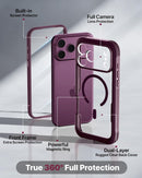 Diaclara Magnetic & Screen Protector for iPhone 18 Pro Max Case,Burgundy — 4