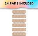 Bunion Pads (24 Pack) - Adhesive Moleskin Blister Prevention Pads - Mole Skin Tape Stickers for Bunions Feet Heel Shoes Padding - Water Resistant All-Day Bunion Relief from Painful Rubbing — 5
