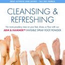 Arm & Hammer Invisible Foot Powder Spray, Odor & Sweat Control, 7oz, 3 Pack — 3