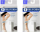 Truform Sheer Compression Pantyhose, 20-30 mmHg, Women's Shaping Tights, 20 Denier, Beige, X-Large (Pack of 2) — 1