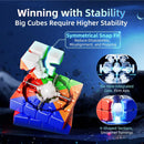LiangCuber Moyu Aosu V7 M 4x4 Speed Cube Single-Track Magnetic Flagship Stickerless, Moyu AoSu WRM V7 4 by 4 Cube 96 Magnets — 4