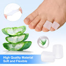 24 Pcs Silicone Toe Protectors, Open Pinky Toe Sleeves, Gel Toe Cushions Toe Covers for Corn, Blisters, Hammer Toes, Calluses, Bunion, Toenails Loss and Friction Pain Relief — 2