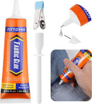 FITTDYHE Fabric Glue Permanent, 60 ML Washable Clear Clothing Glue, Super Fabric Glue for Rhinestones, Patches,… — 1