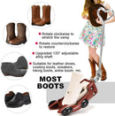 Boot Stretchers for Cowboy Boots Thick Wide Feet, Adjustable Men Women Shoe High Instep & Width Toe Box Expander | red — 6