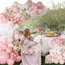 Light Pink Balloon Arch Kit, Baby Pink White Balloon Garland Kit — 2