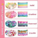 Glass Beads for Jewelry Making, 4 Types 96 Colors Glass Beads for Bracelet — 5