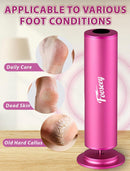 Electric Foot File Tool - Callus Remover for Feet, Professional Pedicure Machine with 60pcs Sandpaper Discs, Adjustable Speed Foot Files for Deadskin, Dry and Cracked Feet - Pink — 2