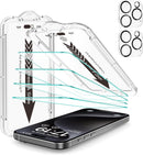 EZ-GLAZ-4+2 Pack for iPhone 15 Pro Max Screen Protector (6.7") HD Clear — 1