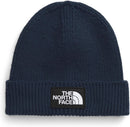 THE NORTH FACE TNF Logo Box Cuffed Beanie | Classic Fit, Rib Knit Winter Hat for Men & Women - Summit Navy — 1