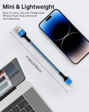 Short iPhone Charger Cord, 1FT/2Pcs USB A to Lightning Cable Fast Charging 6
