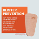 KT Health Blister Prevention Tape – 30 Precut Strips for Blister Protection, Strong Adhesive, Dermatologist Tested, Ideal for Athletes and Active Lifestyles – Black | 3.5” Strips — 5