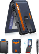 Wallet for Men, Mens Minimalist Wallet 9-13 Cards, Slim Compact RFID Wallet