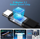 Invisible Stand Charger Cable 240w Fast Charging USB C to USB C Cord 5FT 7