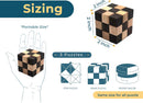 BSIRI 3 Puzzles in a Box - Wooden Brain Teaser Puzzle, 3D Mind Puzzle for Adults, Educational Senior Games, and Brain Games, Ideal for Birthday Gifts and Patio Décor — 3