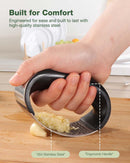 Vantic Garlic Press Rocker - Stainless Steel Garlic Crusher, Mincer and Chopper with Peeler & Scraper, Easy Kitchen… — 7