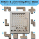 The Whole Year Puzzle – Wooden Puzzles for Teen' & Adults, Educational Games for Families & Gift Ideas for Classroom Games, Shape & Pattern Calendar Brain Teaser for Ages 14+ — 4