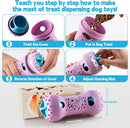 PETSTA 2 Pack Dog Puzzle Toys, Adjustable Treat Dispensing Slow Feeder Toy, Interactive Dog Enrichment Toy for Brain Stimulation and Boredom Relief — 2