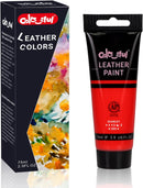 Colorful Leather Paint 2.5oz Red for Shoe Painting & Leather Projects — 1