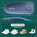 Semi-Rigid Arch Support Inserts for Men Women - Welnove Work Boot Insole for Walking or Standing All Days,3/4 Length Heel Pain Relief Insert for Flat Feet,Shoe Insoles for Women 6-10 — 6