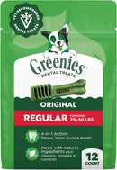 Brand Greenies Regular Dental Dog Treats, Original Chicken Flavor, 12 Count