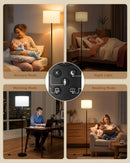 Ambimall Dimmable Floor Lamp with Remote, 9W 900LM LED Bulb Included — 7