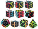 ROXENDA Speed Cube Set - Carbon Fiber Sticker Magic Cube Bundle — 2