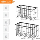FAMNONE 2-Pack Adhesive Cabinet Door Organizer, 5.9" Inside Cabinet Storage — 3