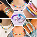 Quefe 48 Colors 4000pcs Pony Beads Bracelet Making Kit with Letter Beads — 6
