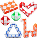 Yeetec 30 Pack 24 Blocks Magic Speed Cubes, Mini Snake Cube, Mini Plastic Puzzle Cube Toy for Kids Party Bag Fillers, Party Supplies, Random Color — 3