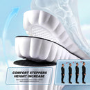 3 Pairs 0.6 in/1 in/1.4 in 4D Cloud Height Increase Insoles, Black, US 9-11 — 6