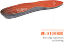 Sof Sole mens Airr Performance Full-length Insole, Orange, 9-10.5 US — 4