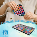 48 Color Solid Watercolor Paint Set with 3 Wooden Brushes for Adults Kids — 3