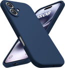 CellEver Heavy-Duty Silicone Case for iPhone 16 [Camera Protection] [Anti-Oil Coating] Military Drop Protection, Soft Scratch-Free Interior, Navy Blue — 1
