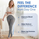 ABSOLUTE SUPPORT Compression Pantyhose 20-30mmHg, Opaque, Grey, 2X-Large | Gray — 4