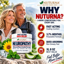Neuropathy Nerve Cream - Fast-Acting Maximum Strength 3.7% Menthol for Feet, Hands, Legs & Toes - Cooling Nerve Comfort - Non-Greasy with Arnica, MSM & Aloe Vera - Made in USA - XL 8 oz Value Size — 7