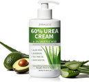 60% Urea Cream with 2% Salicylic Acid, Urea Cream 60 Percent for Feet & Hands, Maximum Strength Moisturizer Foot Lotion for Dry Cracked Heels Feet Knees Elbows Hands, Callus Remover, 10.1 fl oz — 1
