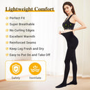 15-20 mmHg Medical Graduated Compression Pantyhose for Women Men | Black | Medium — 3