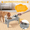 COMESOON Elevated Dog Bowls for Small Medium Dogs, 3 Height Adjustable Raised…