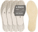 Kaps Winter Shoe Insoles for Kids, 4 Pairs of Cut to Size Sheep Wool Inserts for Kids Shoes and Boots, Warm and Soft, 4 Pair Pack — 1