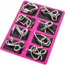 Metal Wire Puzzle Set of 24 with Pouch — 4
