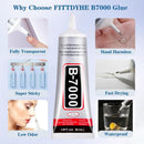 FITTDYHE B7000 Glue Clear with Precision Tip，50Ml B7000 Glue Clear for Rhinestones Glue for Crafts, Multipurpose… — 4